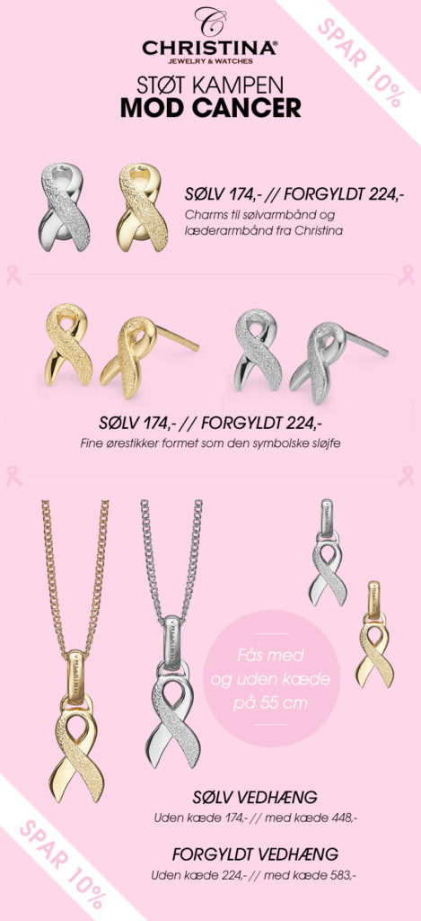 Støt brysterne smykker med sløjfe fra Christina Jewelry & Watches